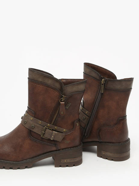 Enkellaarsjes Mustang Bruin women M0082002 ander zicht 2